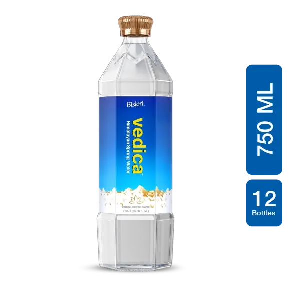 Bisleri Vedica 750 ml Glass Water Bottle